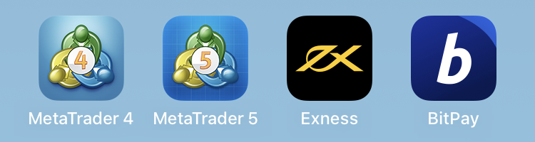 エクスネスの仮想通貨トレードアプリのアイコン